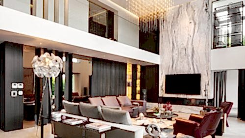 YAK Villa							 House Fireplace							 Calacatta Lucina